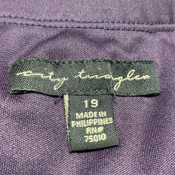 City Triangles Purple Ruched Maxi Dress Size 19 Mother of the Bride Romantic - Picture 12 of 15